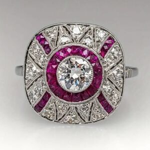 🐎NEW! Vintage Estate Style Ruby Ring Sz6